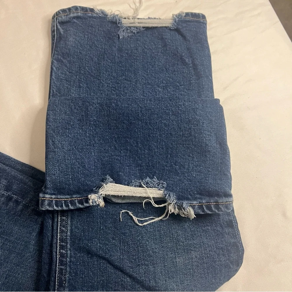 Citizens of Humanity Demy Cropped Flare Jeans Size‎ 31 Raw Hem Stretch Denim